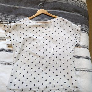 Banana Republic Polka Dot Blouse - White